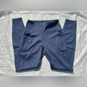 Mondetta Performance Luxury Leggings with Pockets Blue Size Small